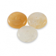 Rondellen natuursteen kralen kwarts 6mm Yellow