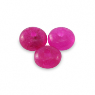 Rondellen natuursteen kralen marmer en calciet 4mm Magenta pink