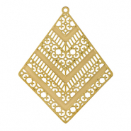 Bedels van Stainless steel Roestvrij staal (RVS) bohemian rhombus Gold