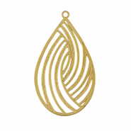 Bedels van Stainless steel Roestvrij staal (RVS) bohemian drop Gold
