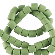 Polymeer kraal 6mm Basil green