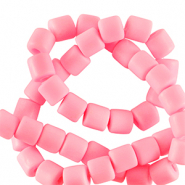 Polymeer kraal 6mm Pink