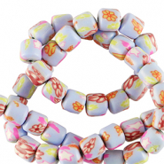 Polymeer kraal 6mm Lila-multicolour