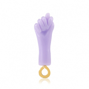 Hangers van resin "Mano Fico" Sheer lilac-gold