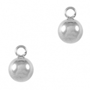 Bedels van Stainless steel Roestvrij staal (RVS) ball 6mm Silver