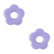 Flower Acryl bedels Sheer lilac
