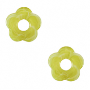 Flower Acryl bedels Lime green