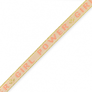 Tekstlint "girl power" Pale pink-blush pink