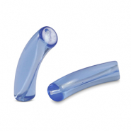 Acryl kralen tube Carolina blue