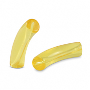 Acryl kralen tube Freesia yellow