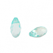 Acryl kralen drop Ocean blue transparent