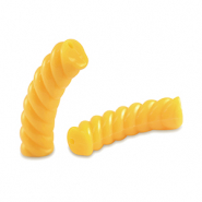 Acryl kralen tube twisted Spectra yellow
