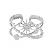 Ringen van Stainless steel Roestvrij staal (RVS) Zilver