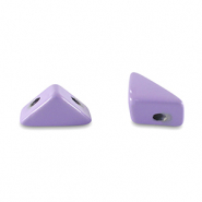 Tile bead triangle Paisley purple