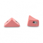 Tile bead triangle Lantana pink