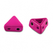 Tile bead triangle Magenta pink