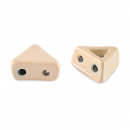 Tile bead triangle Apricot beige
