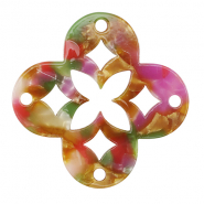 Hangers van resin mozaiek Multicolor pink-green