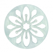 Hangers van resin mandala Sky blue