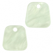 Hangers van resin trapezium Neo mint green