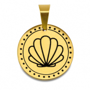 Bedels van Stainless steel Roestvrij staal (RVS) shell Goud