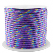 Koord Maritiem 2mm Purple-blue-gold