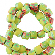 Polymeer kraal 6mm Lime green