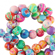 Polymeer kraal 6mm Multicolour
