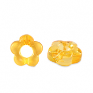 Acryl kralen flower Transparent spectra yellow