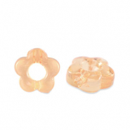 Acryl kralen flower Transparent copper brown