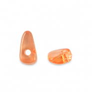 Acryl kralen chips Transparent orange