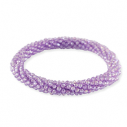 Facet armband top quality Purple