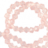 Top Bicone facet kralen 4mm Azalea pink