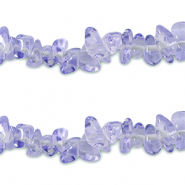 Chipstone glaskralen Transparent purple
