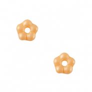 Tsjechische kralen flower 5mm Peachy orange