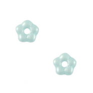 Tsjechische kralen flower 5mm Light blue