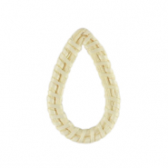 Rotan hangers drop Natural white