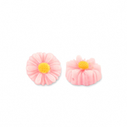 Kralen van resin flower 8mm Light pink