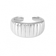 Ringen van Stainless steel Roestvrij staal (RVS) Zilver