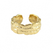Ringen van Stainless steel Roestvrij staal (RVS) Goud