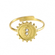 Ringen van Stainless steel Roestvrij staal (RVS) Goud
