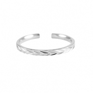 Ringen van Stainless steel Roestvrij staal (RVS) Zilver