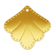 Bedels van Stainless steel Roestvrij staal (RVS) tussenstuk shell Gold