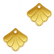 Bedels van Stainless steel Roestvrij staal (RVS) tussenstuk shell Gold