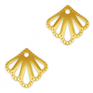 Bedels van Stainless steel Roestvrij staal (RVS) tussenstuk shell Gold