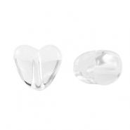Kralen van acryl heart Transparent