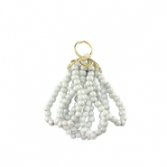 Hangers van facet Gold-icy grey