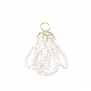 Hangers van facet Gold-white