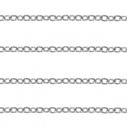 Benodigdheden van Stainless steel Roestvrij staal (RVS) jasseron ankerketting Silver
