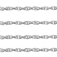 Benodigdheden van Stainless steel Roestvrij staal (RVS) jasseron twist Silver